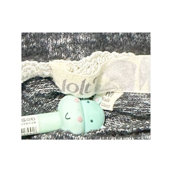 Jolt Women's Cold Shoulder Long Sleeve Ruffle Tops‎ Heather Grey Size Medium - Picture 2 of 10